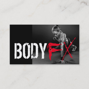 Cool Personal Trainer Gym Fitness Business Card
