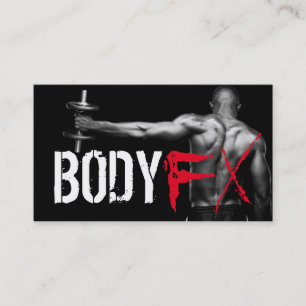 Cool Personal Trainer Gym Fitness Business Card