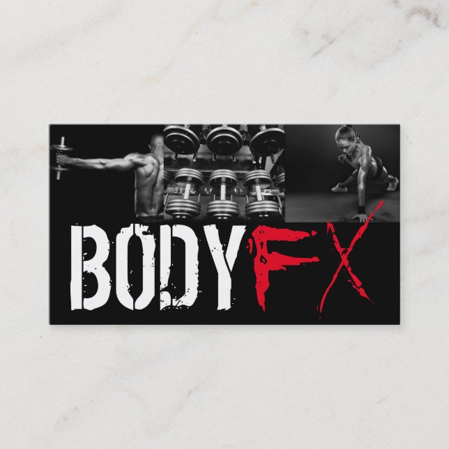 Cool Personal Trainer Salle de gym Carte de visite (Devant)