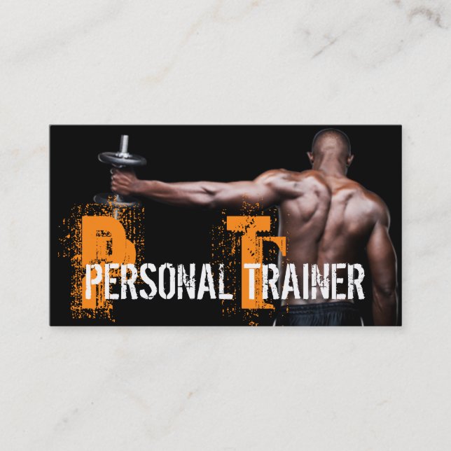 Cool Personal Trainer Salle de gym Carte de visite (Devant)