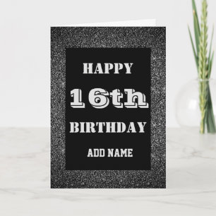 Cool personalised 16th birthday card