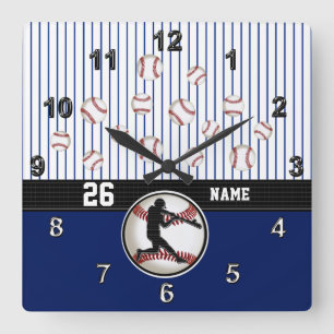Cool Personalized Baseball Clock with Your Text