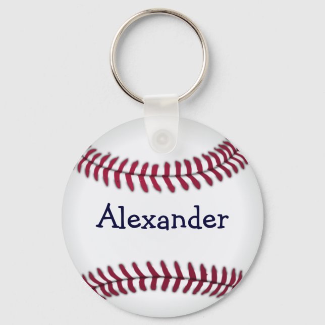 Cool Personalized Baseball Keychain (Front)