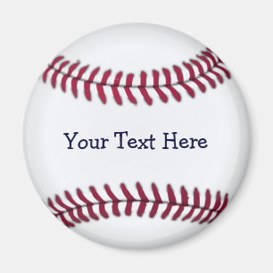 Cool Personalized Baseball Magnet
