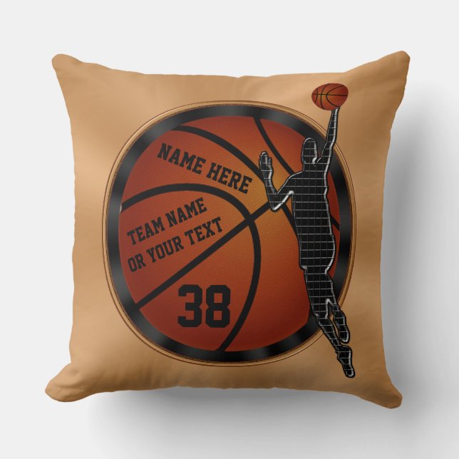 Cool Personalized Basketball Senior Night Ideas Throw Pillow (Front)
