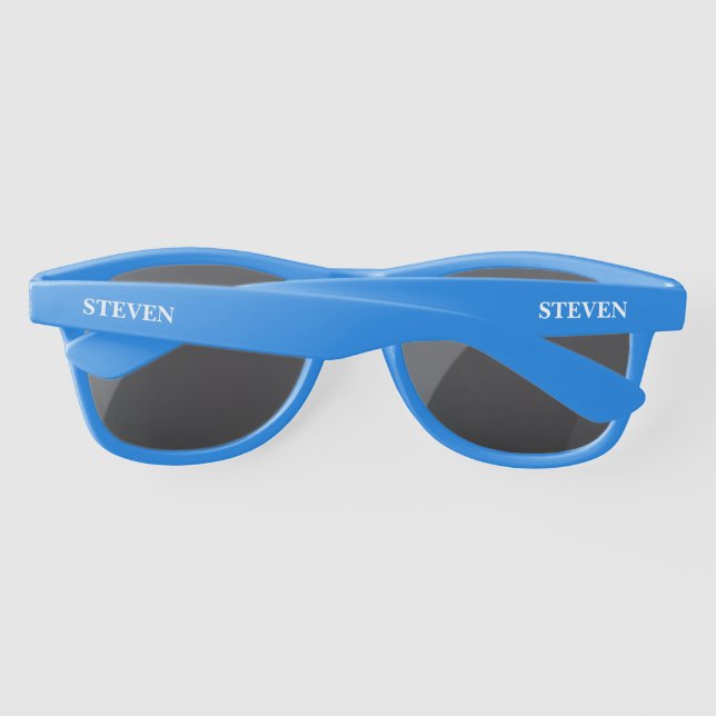 COOL! 😎Personalized Blue Sunglasses  (Back)