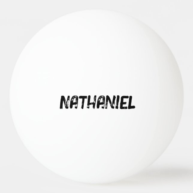 Cool Personalized Bold Font Ping Pong Ball (Front)
