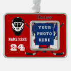 Cool Personalized Hockey Ornaments PHOTO, 2 TEXT
