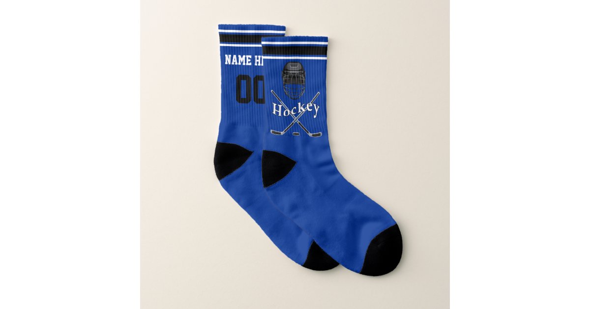 Cool Personalized Hockey Socks for Him or Her | Zazzle.ca