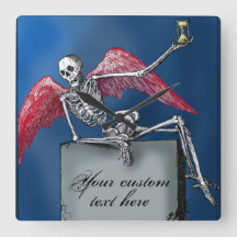 Cool Personalized Skeleton on Tombstone Halloween
