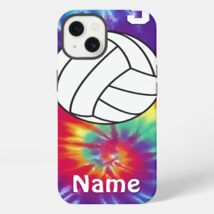 Cool Personalized Tie Dye Volleyball Phone Cases