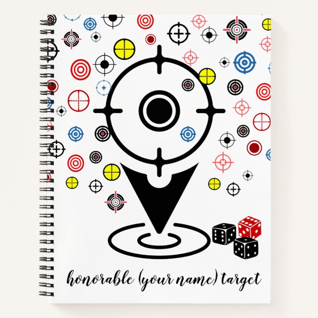 Cool personnalisé cible notbook journal étudiant (Devant)