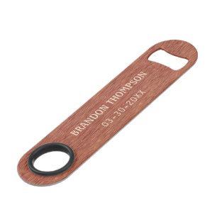 Cool personnalisé Rustique Rouge Brown Grain Motif