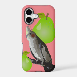 Cool Pet Cockatiel Bird, Pear Fruit Pink Green