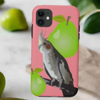 Cool Pet Cockatiel Bird, Pear Fruit Pink Green
