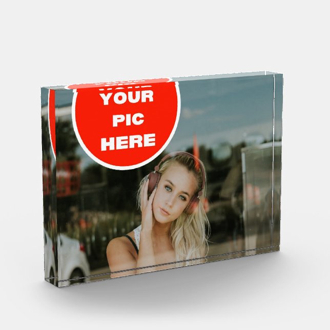 Cool! Photo Block - Personalized (Left)