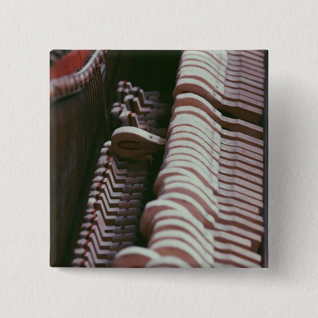 Cool Piano Artwork 2 Inch Square Button (Front)