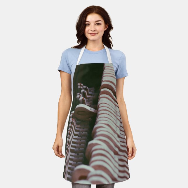 Cool Piano Artwork Apron (Worn)