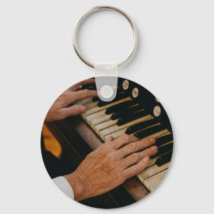 Cool Piano Artwork Keychain
