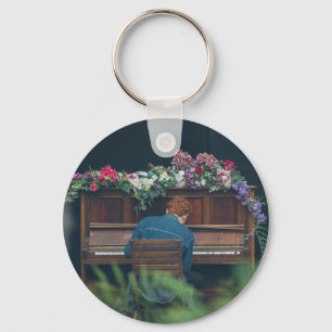 Cool Piano Artwork Keychain
