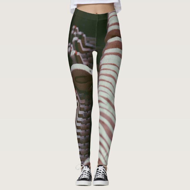 Cool Piano Artwork Leggings (Front)