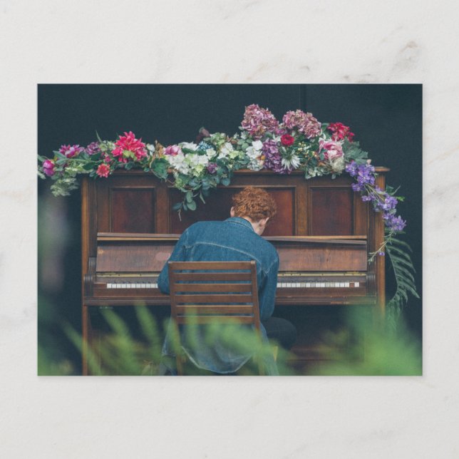 Cool Piano Artwork Postcard (Front)