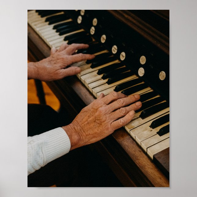 Cool Piano Artwork Poster (Front)
