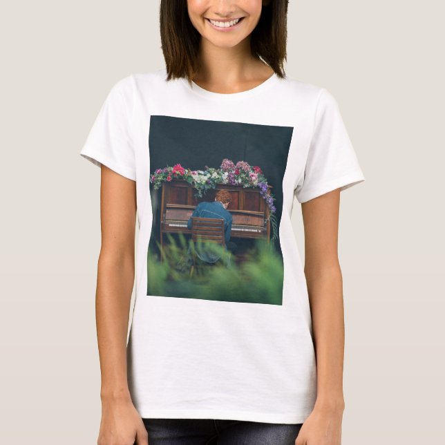 Cool Piano Artwork T-Shirt (Front)