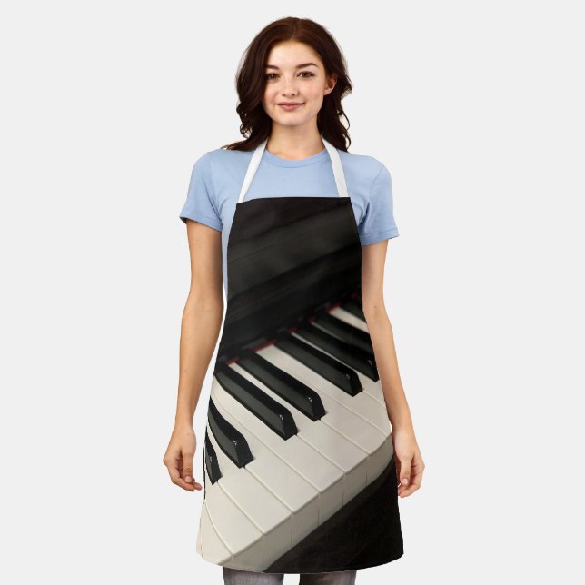 Cool Piano Design Apron (Worn)