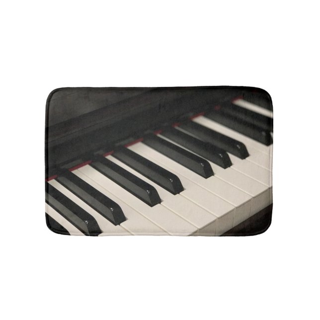 Cool Piano Design Bath Mat (Front)