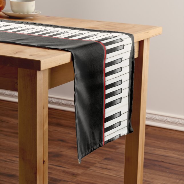 Cool Piano party music lovers table runner (In Situ)
