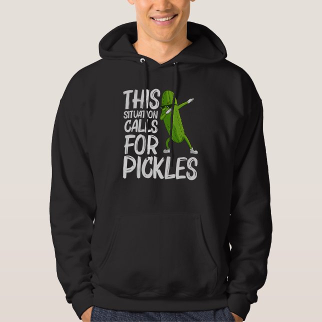 Cool Pickle For Men Women Big Dill Cucumber Vegeta Hoodie (Front)