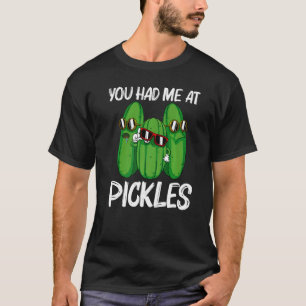 Cool Pickle For Men Women Pickle Food Cucumber T-Shirt