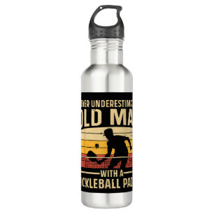 Cool Pickleball Art For Men Women Paddle Picklebal 710 Ml Water Bottle