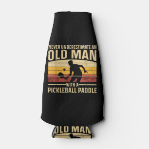 Cool Pickleball Art For Men Women Paddle Picklebal Bottle Cooler