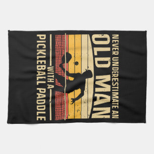 Cool Pickleball Art For Men Women Paddle Picklebal Kitchen Towel