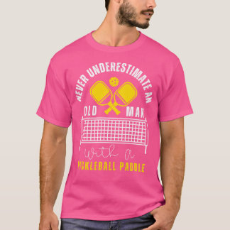 Cool Pickleball Art For Men Women Paddle Picklebal T-Shirt