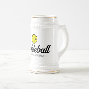 Cool pickleball beer stein gift for enthusiasts