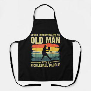 Cool Pickleball Design For Men Grandpa Pickleball Apron