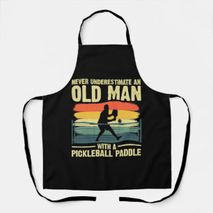 Cool Pickleball Design For Men Grandpa Pickleball Apron