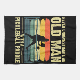 Cool Pickleball Design For Men Grandpa Pickleball  Kitchen Towel