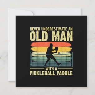 Cool Pickleball Design For Men Grandpa Pickleball  Thank You Card