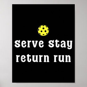 Cool pickleball for men women pickle ball player poster