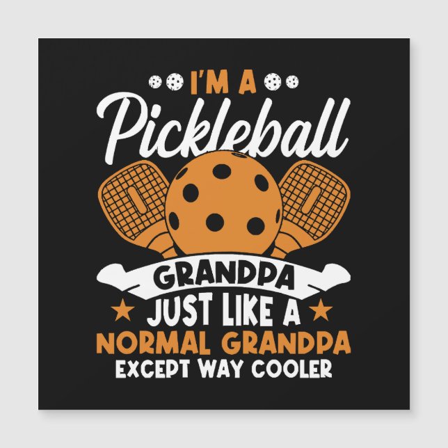Cool Pickleball Grandpa Player (Front)