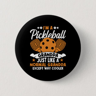 Cool Pickleball Grandpa Player 2 Inch Round Button