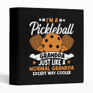 Cool Pickleball Grandpa Player Binder