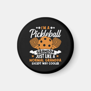 Cool Pickleball Grandpa Player Magnet