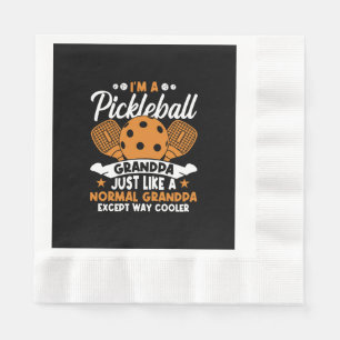 Cool Pickleball Grandpa Player Napkin
