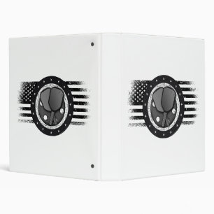 Cool Pickleball Sport USA Grunge Flag - Pickleball Binder