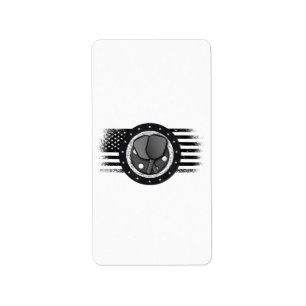 Cool Pickleball Sport USA Grunge Flag - Pickleball Label